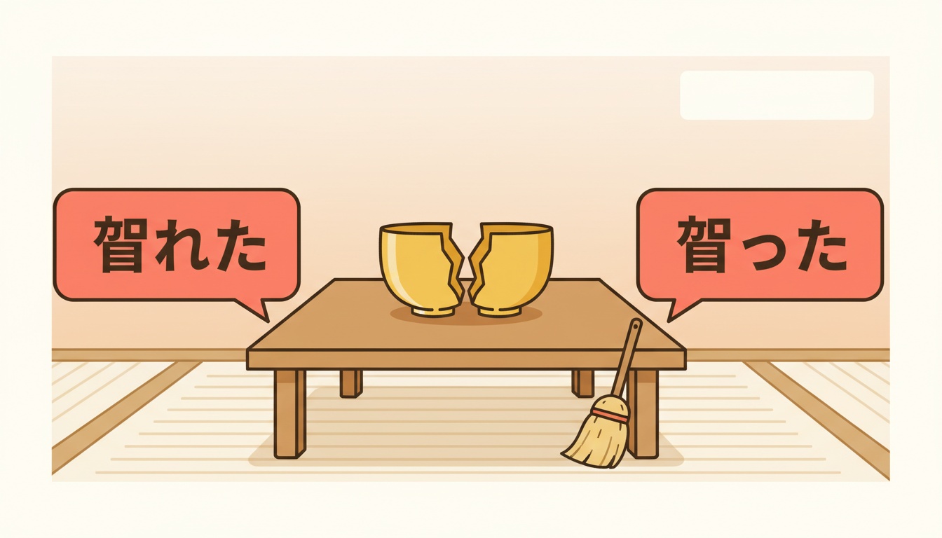 Japanese Verb Pairs: Why the Cup Broke Itself (and You Didn't Break It)